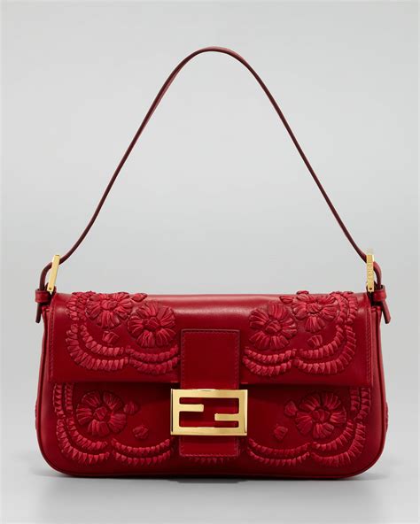 fendi black shoulder bag with red|Fendi zip pocket shoulder bags.